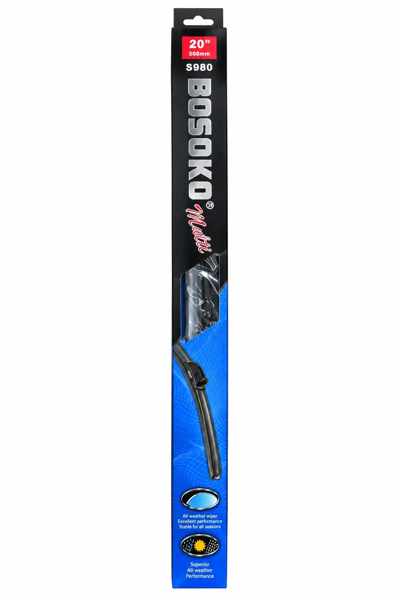 Автомобилна чистачка BOSOKO 20" (500 mm) с 10 адаптера