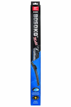 Миниатюра на Автомобилна чистачка BOSOKO 20" (500 mm) с 10 адаптера