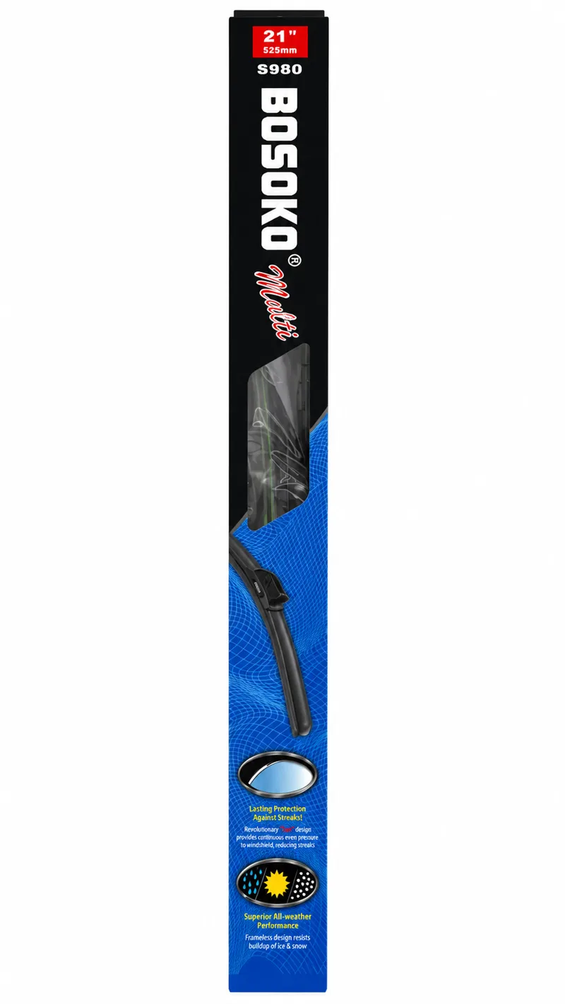 Автомобилна чистачка BOSOKO 21" (525 mm) с 10 адаптера