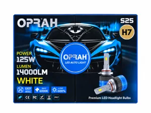 Миниатюра на LED крушки H7 100W – комплект 2 броя